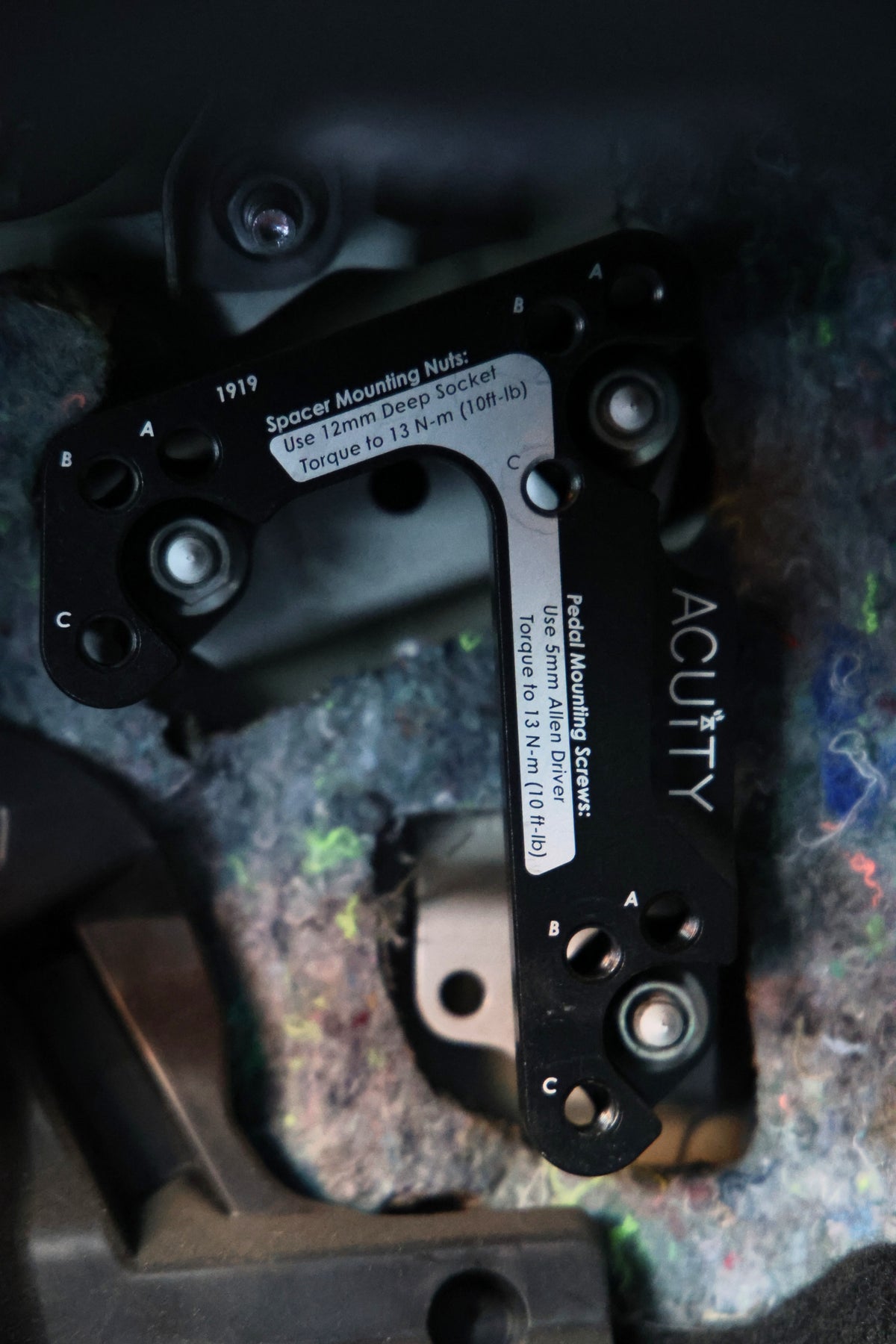 Used Acuity Throttle Pedal Spacer